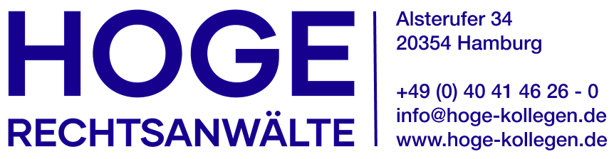 HOGE RECHTSANWÄLTE KONTAKTDATEN